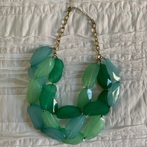 Big stone bubble collar necklace